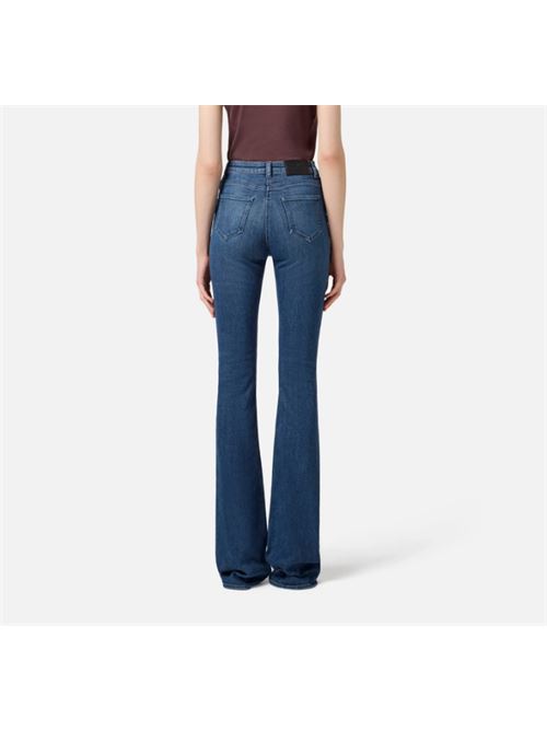 JEANS WITH JEWEL LOGO ELISABETTA FRANCHI | PJ12N56E2104 Blue denim